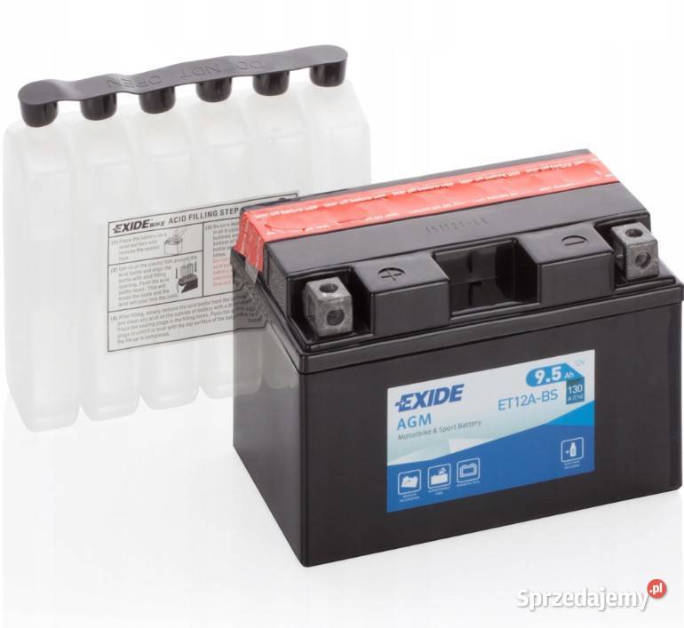 Akumulator motocyklowy EXIDE ET12ABS YT12ABS 12V Elbląg