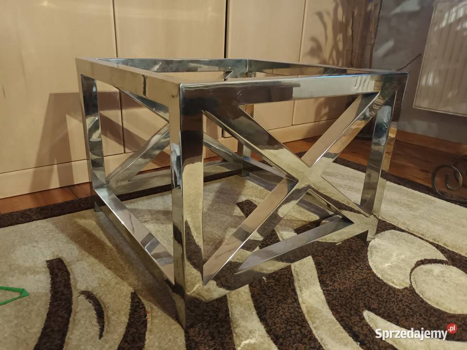 Stelaż pod stolik kawowy glamour stal nierdzewna Biskupiec sprzedam