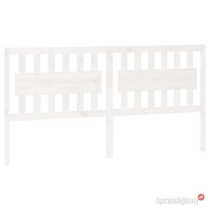 Wezgłowie łóżka białe 1855x4x100 lite drewno mazowieckie Warszawa