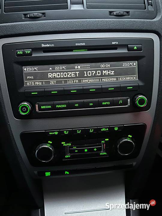 PANEL KLIMATYZACJI Skoda Octavia II lift Rudka