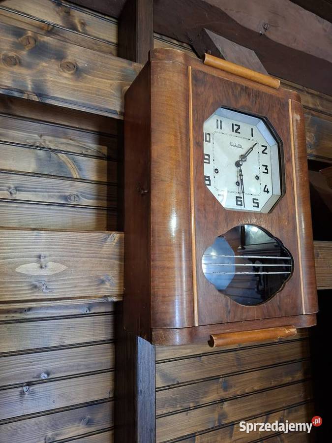 Kwadransowy zegar francuski Vendetta drewno