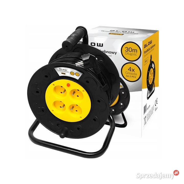 PRZEDŁUŻACZ BĘBNOWY 30m Ogrodowy 3x 15mm Białystok
