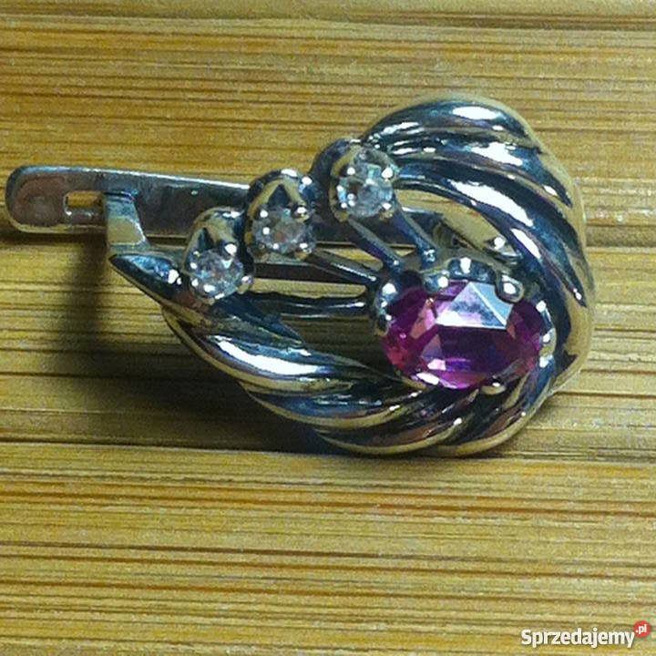 Srebrny komplecik z turmalinami Lublin