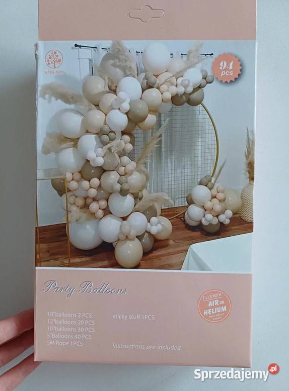 balonowa dekoracja balony latte boho beż beżowa Dekoracje i ozdoby Warszawa
