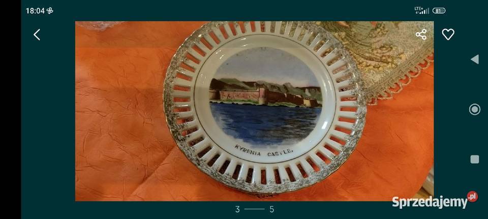 Talerz kolekcjonerski ażurowy porcelana Japonia