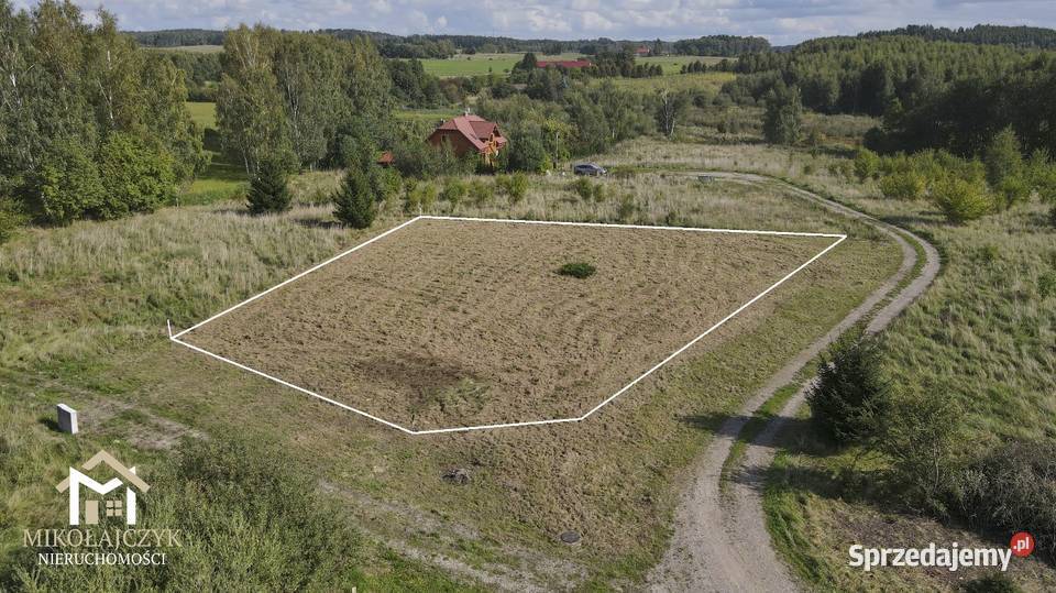 Działka budowlana jeziorem 013 ha Kikity