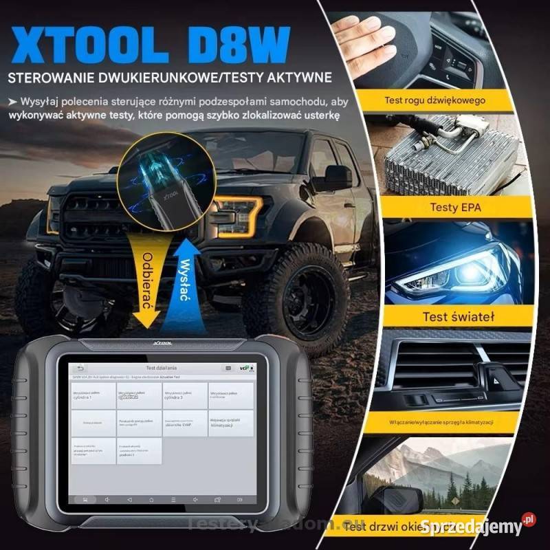 XTOOL D8W Can FD DoIP wifi język Polski Interfejsy diagnostyczne Radom sprzedam