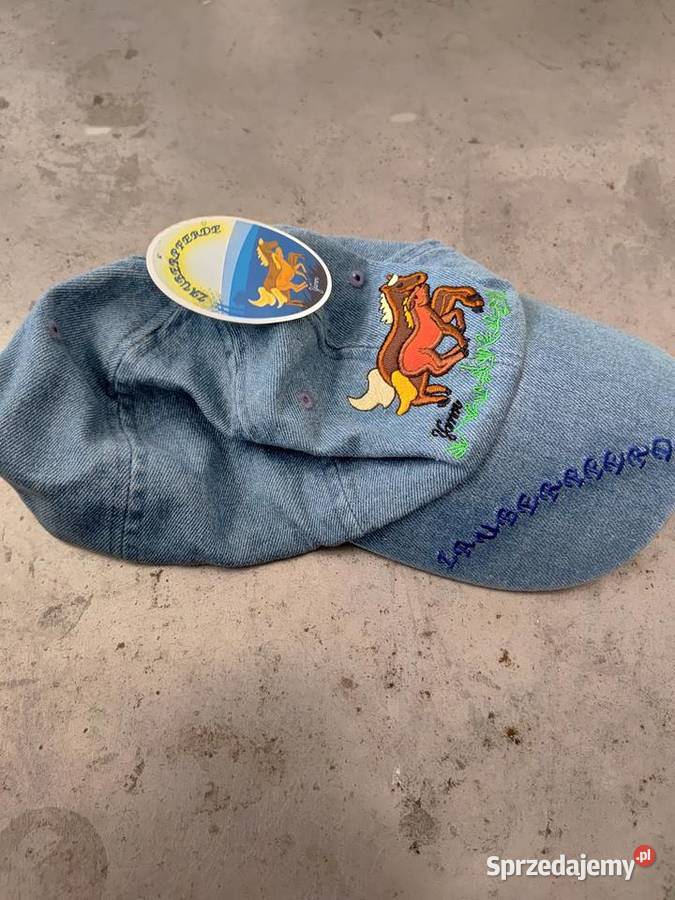 CZAPKA JEANS Z KONIEM