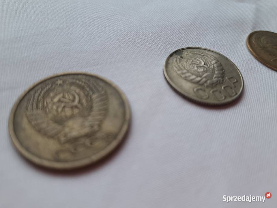 Kopiejki 4 sztuki monet CCCP ZSRR radzieckie do Brzesko
