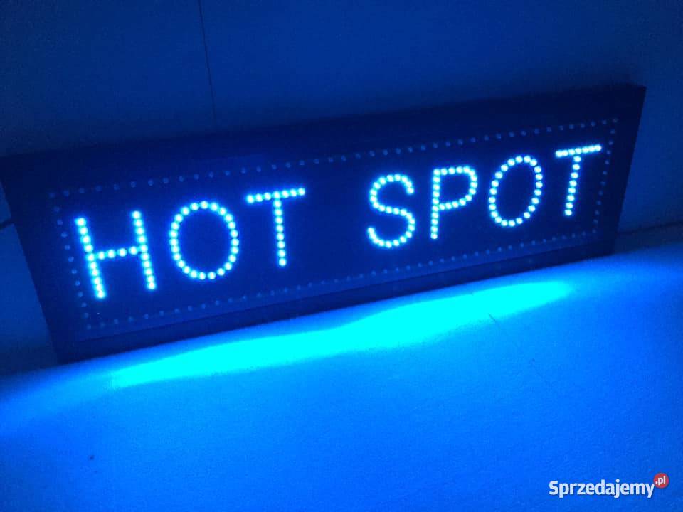 Reklama LED HOT SPOT 80x25 zewnętrzna 230V Warszawa