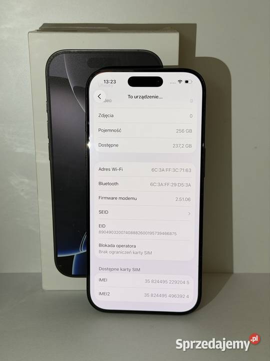 iPhone 16 Pro 256GB Idealny Stan Kalisz