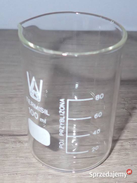 Zlewka labolatoryjna szklana o pojemności 100 ml