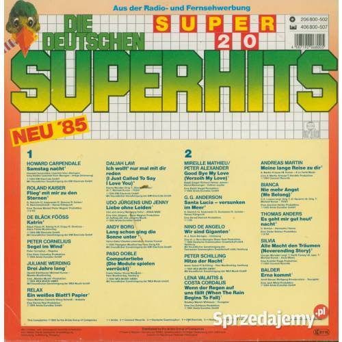 Die Deutschen Superhits Neu 85 LP Vinyl