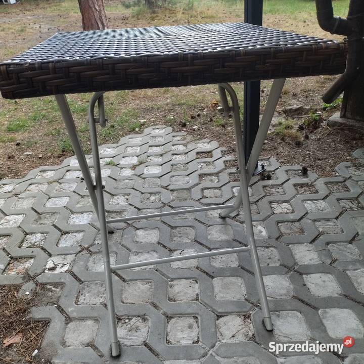stół rattan używany 60cm Susiec