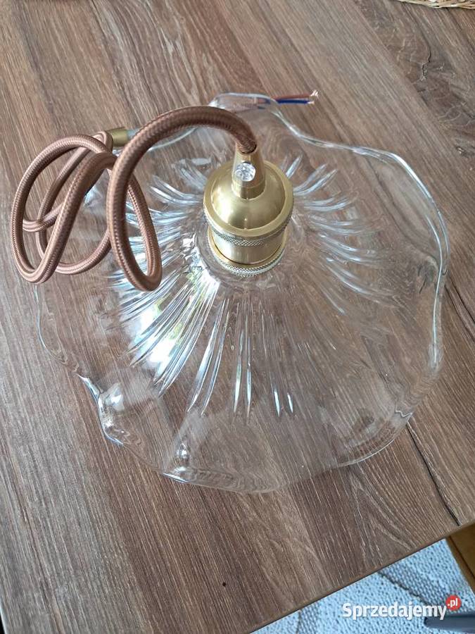 nowa szklana lampa w stylu vintage średnica