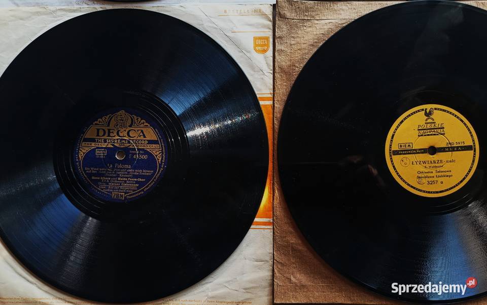 Cztery płyty szelakowe 25 Wronki