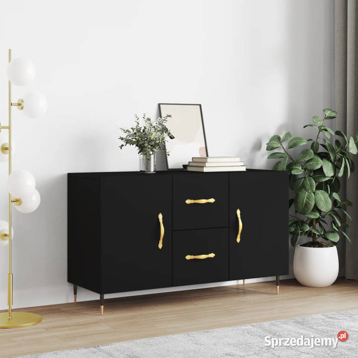 Komoda czarna 100x36x60 materiał drewnopochodny Warszawa