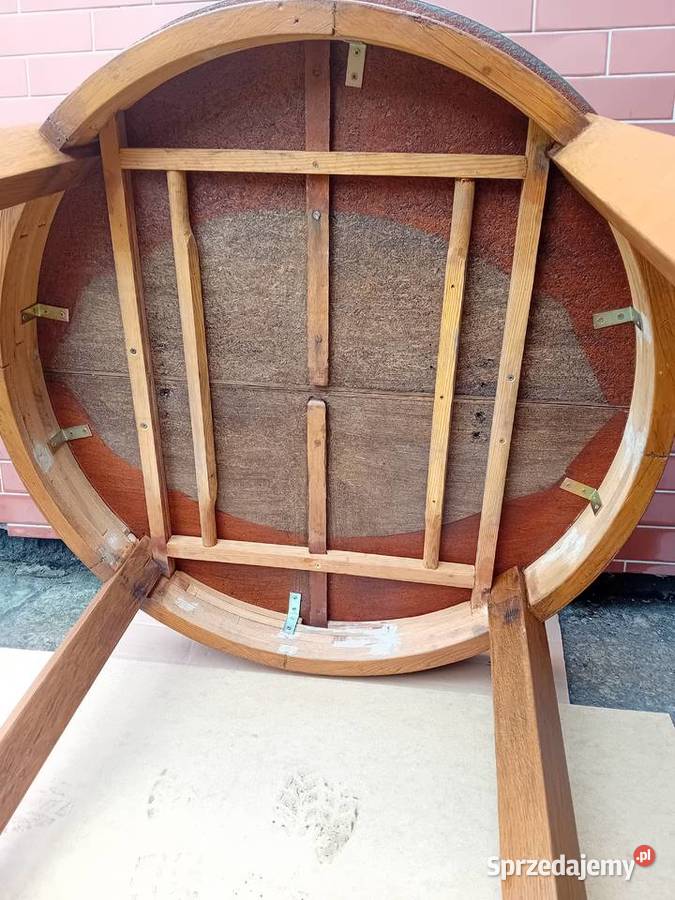 Stół okrągły drewniany 100 śląskie Bielsko-Biała