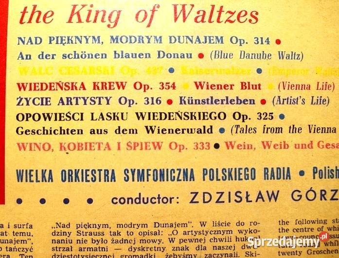 Johann Strauss Walce Król Walca dwie płyty kujawsko-pomorskie Chełmno