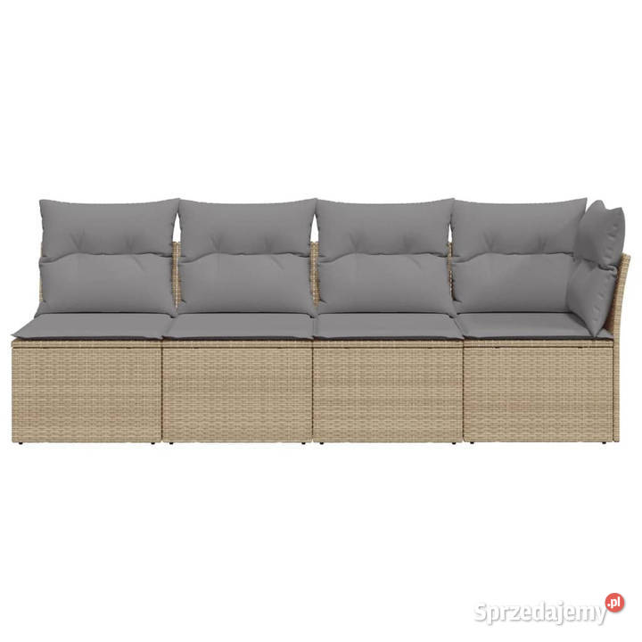 Sofa ogrodowa z poduszkami 4osobowa beż Warszawa sprzedam