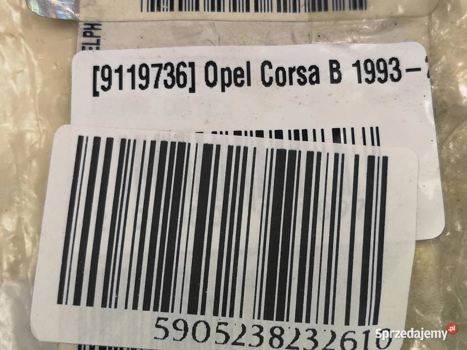 WIĄZKA STACYJKI OPEL CORSA B 19932000 9119736 Materiały instalacyjne