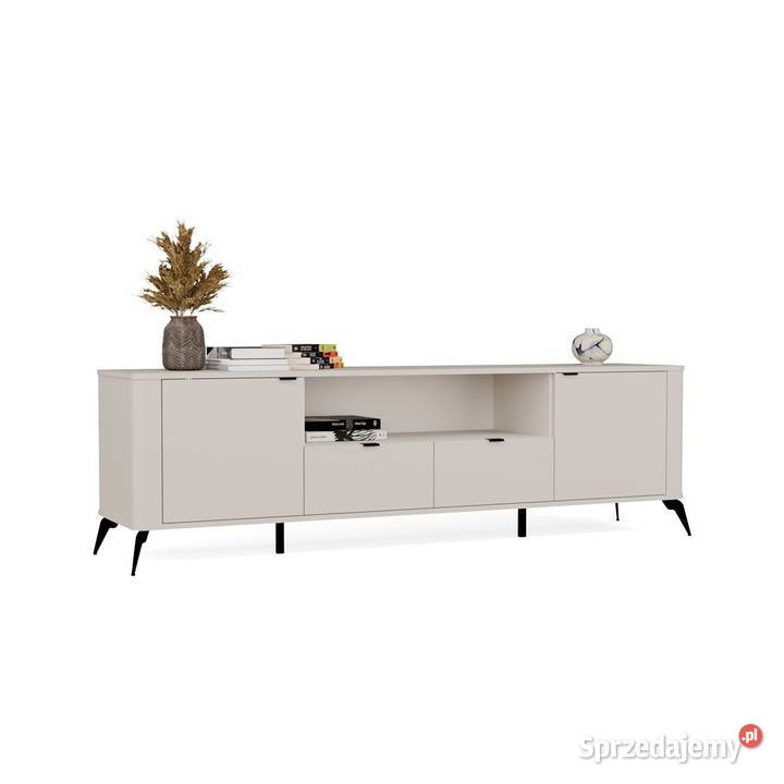 Szafka RTV CORDOBA Kaszmir Beż Szafka Pod TV 2 186cm