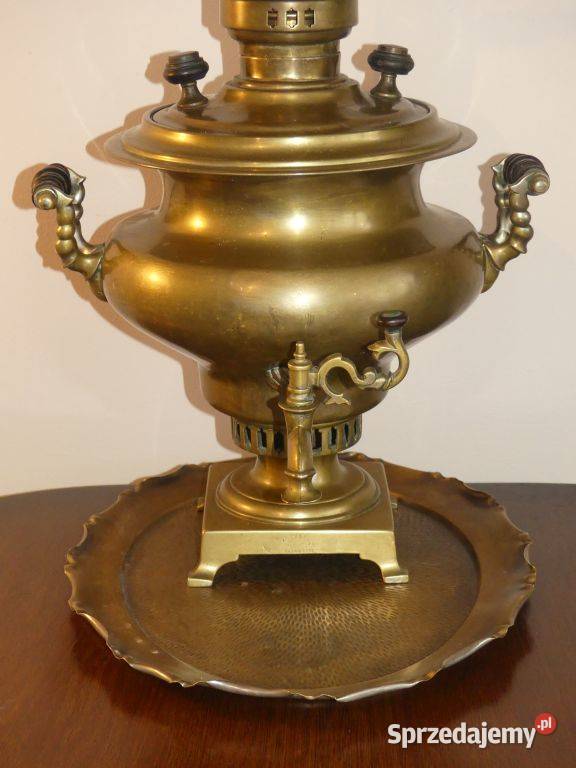 Dekoracyjny samowar braci Bataszew Tuła XIX wiek Poznań