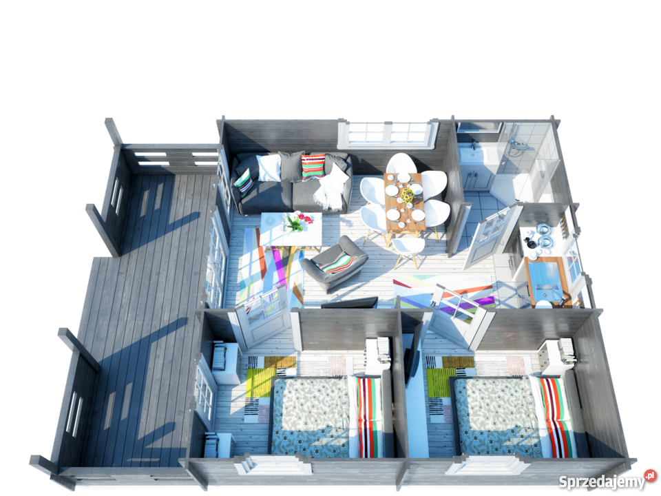 DREWNIANY DOMEK LETNISKOWY WEEKEND III 32 11 M2
