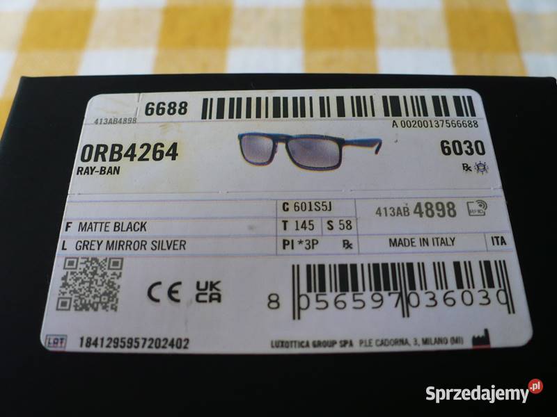 Okulary Ray Ban RB4264 601S5J 58 Rozmiar L z Gdynia
