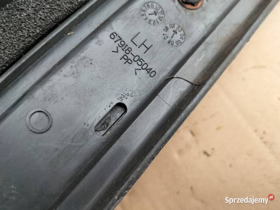 AVENSIS T25 6791805040 LISTWA PROGOWA NAKŁADKA Osłony i zaślepki Kamień-Kolonia