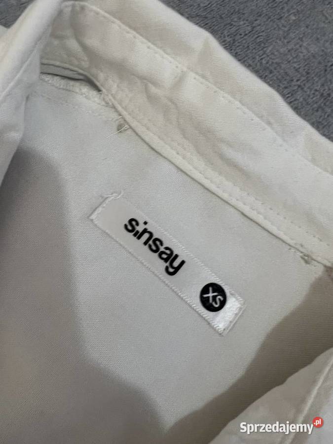 Koszula z kołnierzykiem biała HIT biały sprzedam