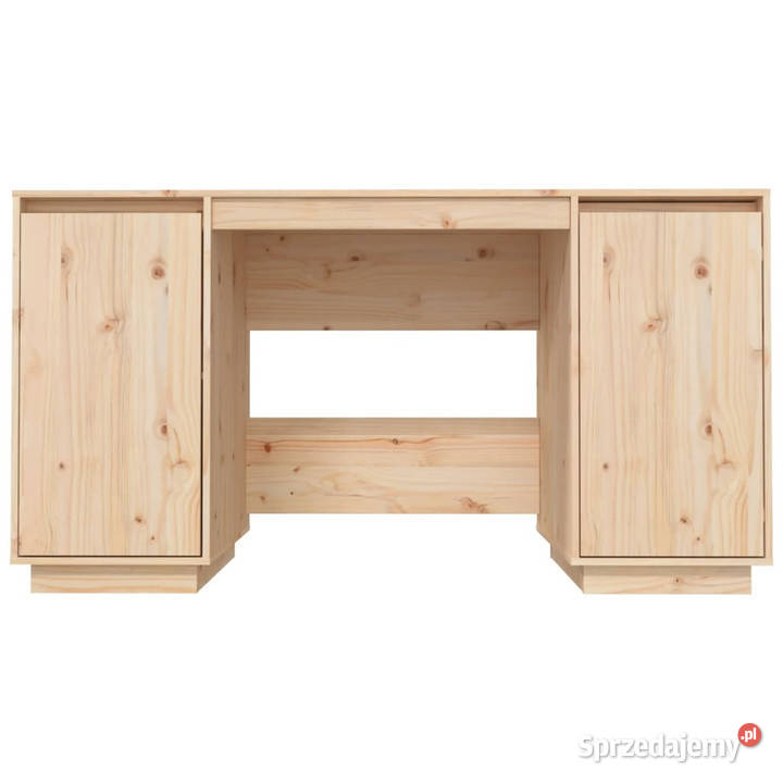 Biurko 140x50x75 lite drewno sosnowe WM814324 Warszawa sprzedam