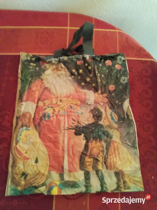 Reklamówka święty Mikołaj i dzieci Warszawa