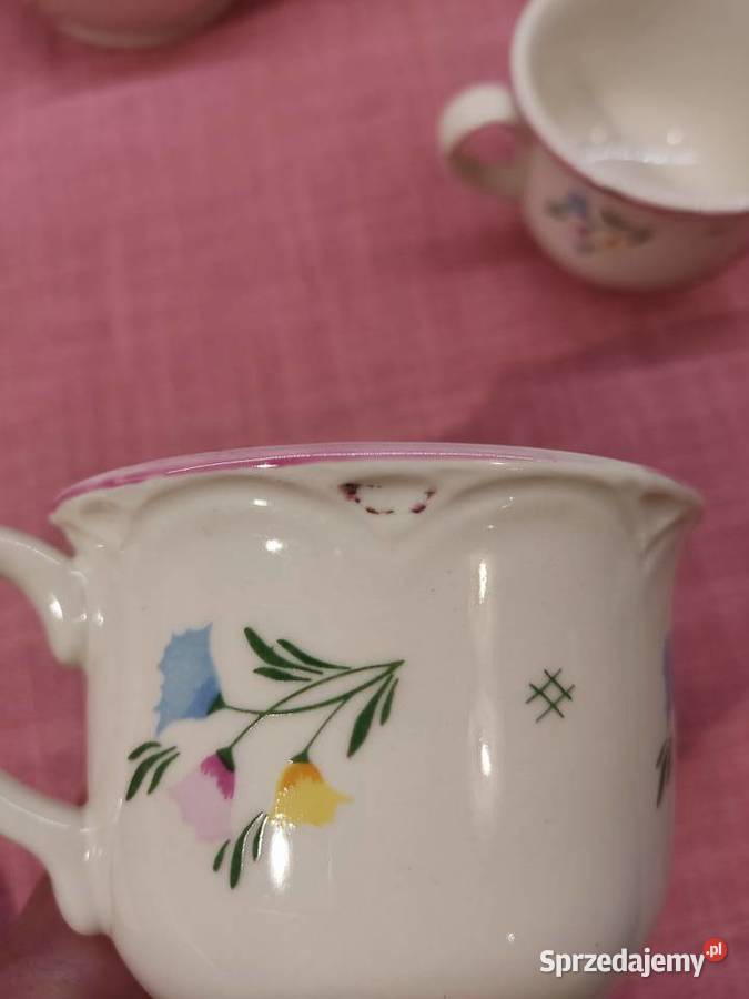 Serwis kawowy porcelanowy 6 osób Schramberger Głuchołazy