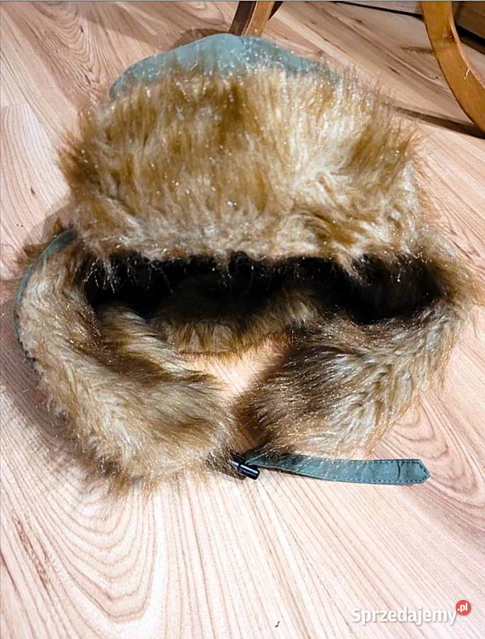 Czapka Pilotka Ushanka Bomberka Khaki
