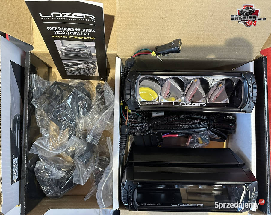 Zestaw dwóch lamp LAZER TRIPLER 750 Ford Ranger warmińsko-mazurskie