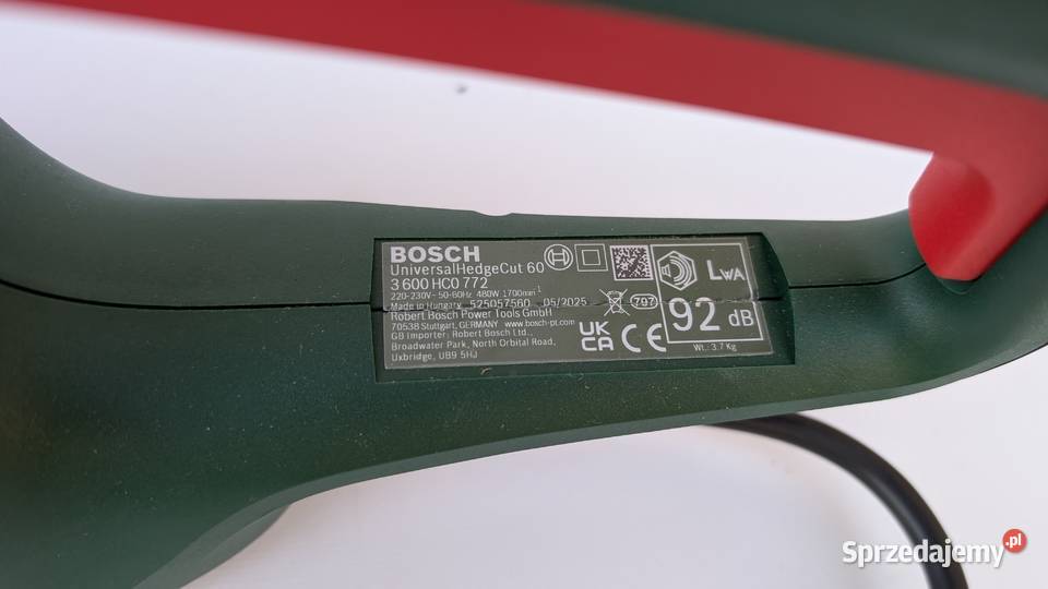 Nożyce do żywopłotu Bosch UniversalHedgeCut 60 Jadowniki