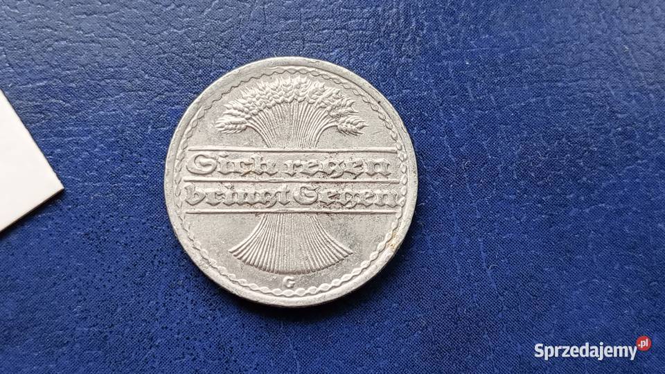 Stare monety 50 pfennig 1921 G NIemcy