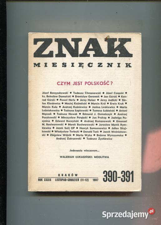 Znak Miesięcznik XXXIX 390391 Szczecin