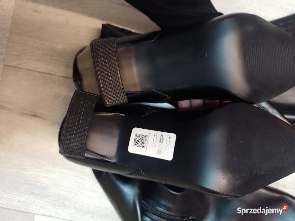 40 Topshop Długie czarne Kozaki kolano