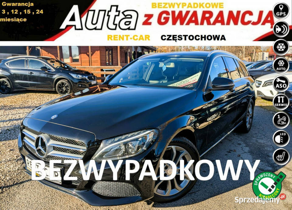 Mercedes C 180 16CDi115OPŁACONY Bezwypadkowy 201692km śląskie Częstochowa