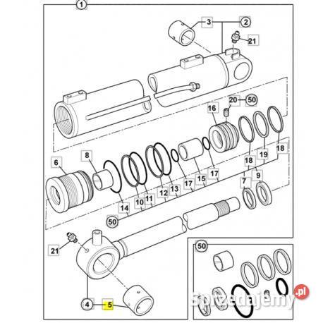 Siłownik poziomowania łyżki 59400038 JCB 53660 Wilkowo sprzedam