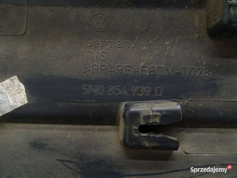LISTWA DRZWI LEWA LEWY PRZÓD 5N0854939D VW osobowe