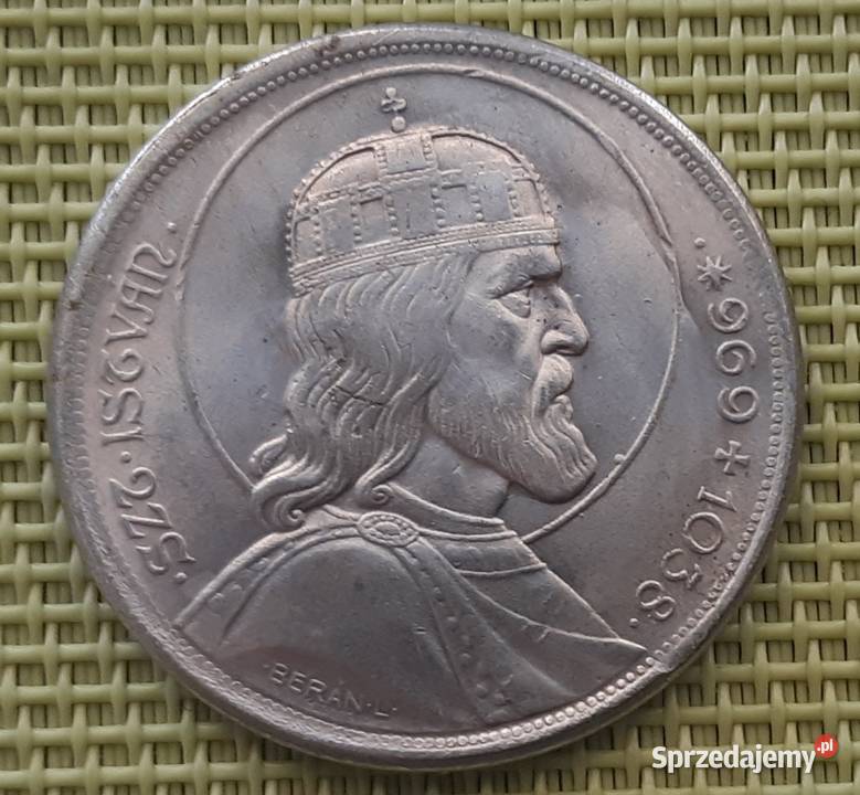 MonetaNumizmatKopia 5 PENGO 1938 Św STEFAN 12 Pruszków