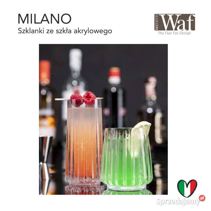 Szklanki WAF Milano profesjonalny szkło akrylowe Bolesławiec