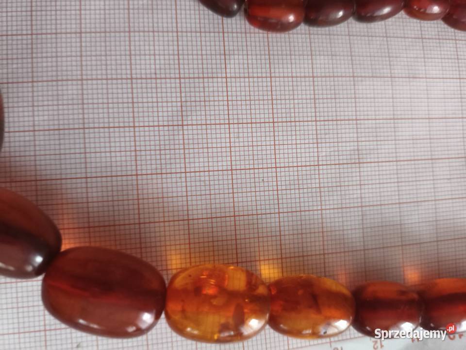 Naszyjnik Bursztyn Oliwki Vintage Rękodzieło podlaskie Białystok