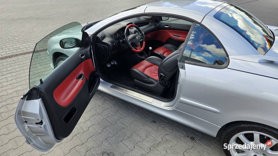 Peugeot 206cc 20 benzyna 136 CzerwonoCzarne 206 CC