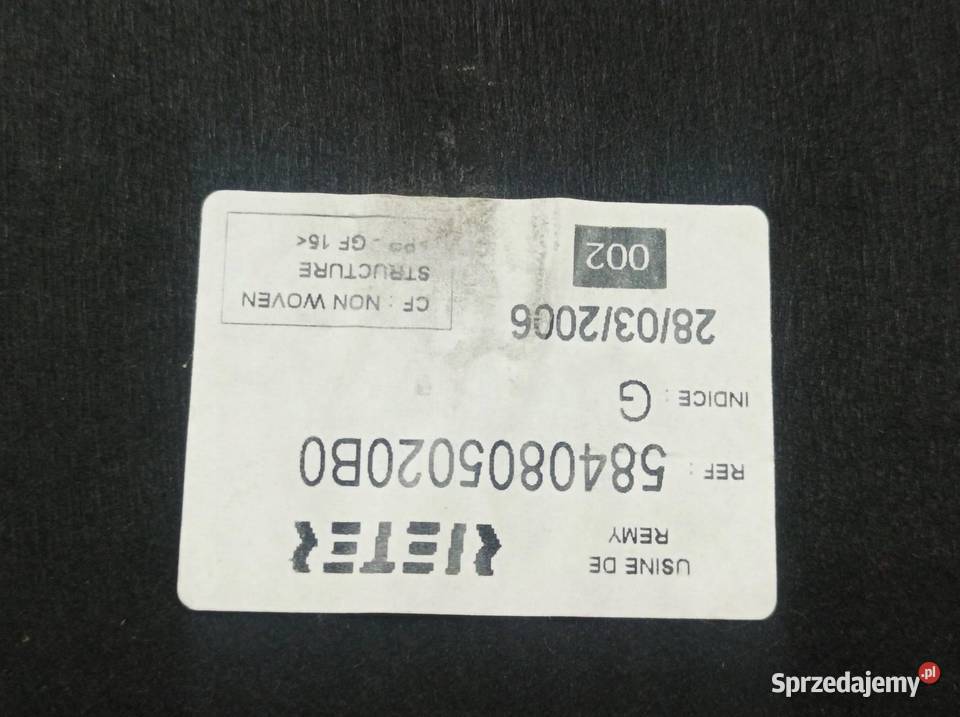 PÓŁKA TYLNA KOMBI AVENSIS T25 5840805020B0 sprzedam