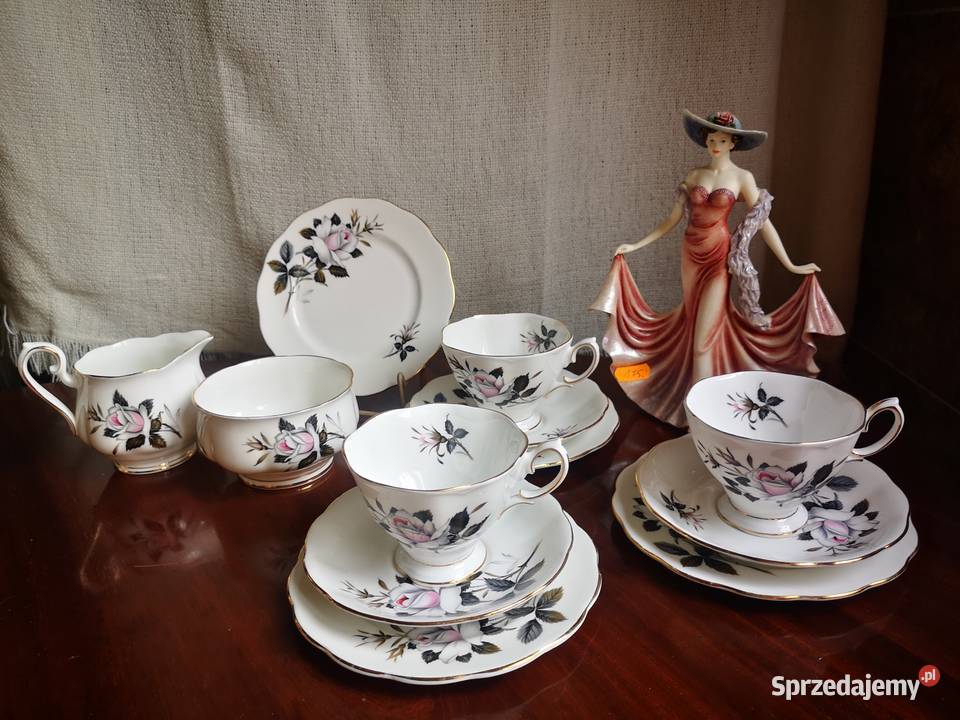 Filiżanka z talerzykiem deserowym Queens Gdańsk