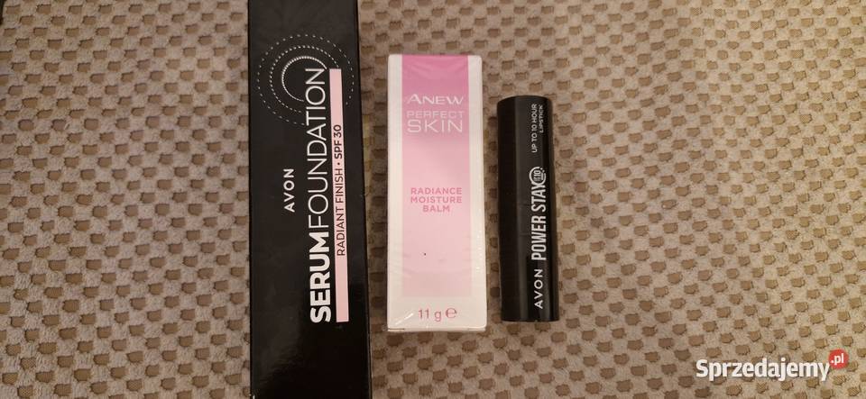 avon zestaw szminka power stay podkład serum Dla kobiet Makijaż Kraków
